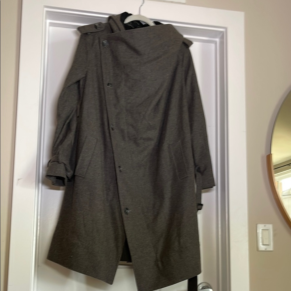 All Saints Black Trench Coat